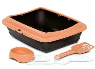 رمل قطط وليتر بوكس وصحون ل الاكل 3