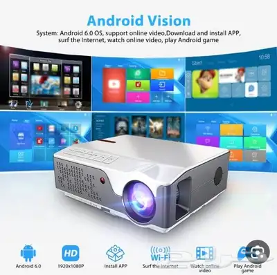 جهاز بروجكتر دقه عرض p1080 اصلي بسعر 600 ريال اخر جهازين 5