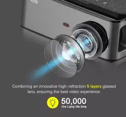 بروجكتر سنمائي عالى الوضوح 1080 حجم صغير 600 ريال فقط 2