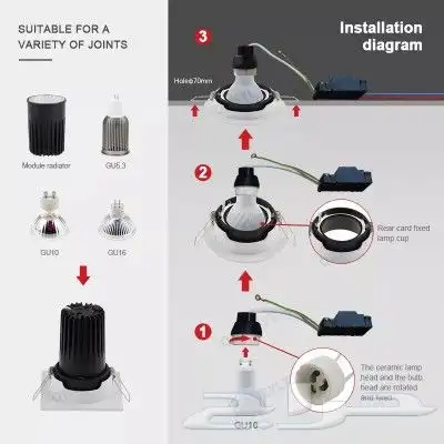 اضاءة اطارات مانع توهج المنيوم الجديد 10x10 مزودج 20x10 10