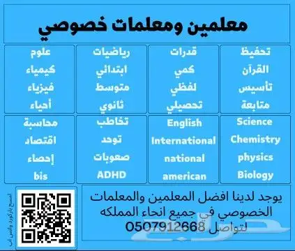 حصص مراجعة خصوصية قبل الاختبارات لكل المراحل 1