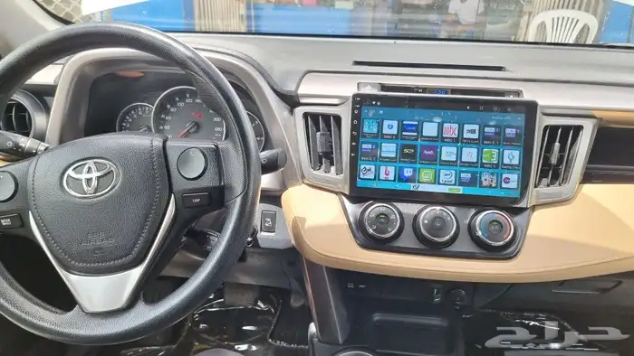 شاشة تايوتاء راف فور 2017 أندرويد و CarPlay مع كامره خلفيه 2
