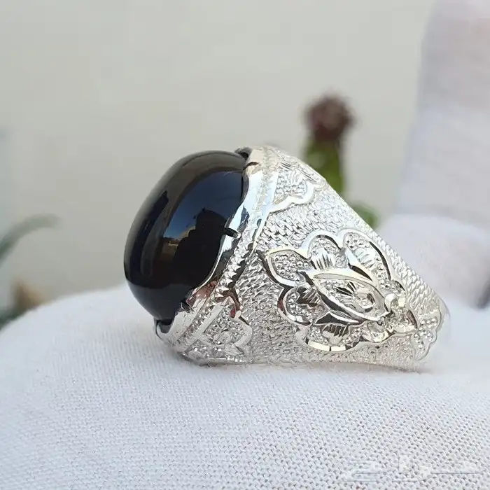 خاتم شفة العبد فضة ثقيلة 1