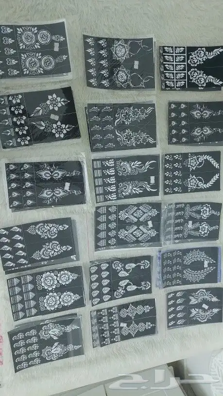 استيكرات وحناء اقماع وشطرطون لليد والرجل 2