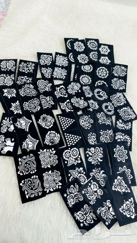 استيكرات وحناء اقماع وشطرطون لليد والرجل 5