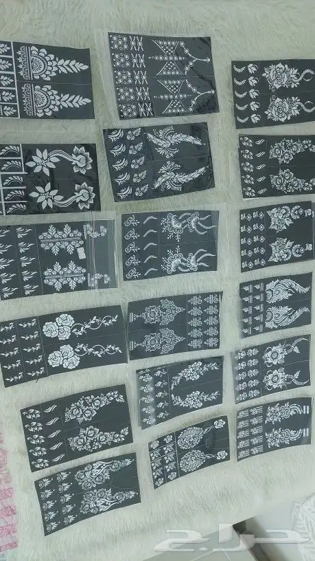 استيكرات وحناء اقماع وشطرطون لليد والرجل 3