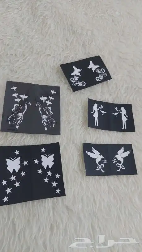 استيكرات وحناء اقماع وشطرطون لليد والرجل 6