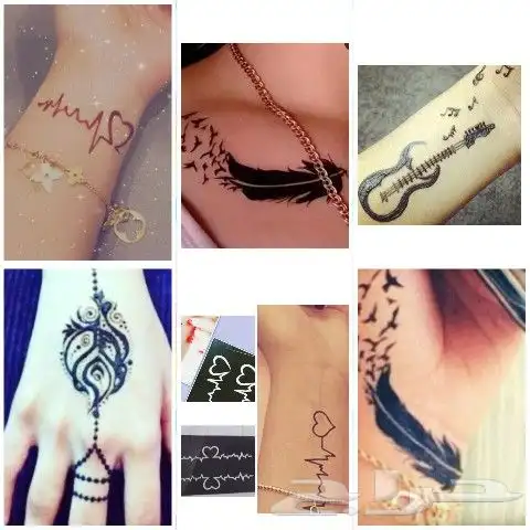 استيكرات وحناء اقماع وشطرطون لليد والرجل 17