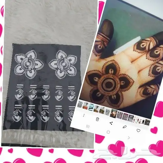 استيكرات وحناء اقماع وشطرطون لليد والرجل 4