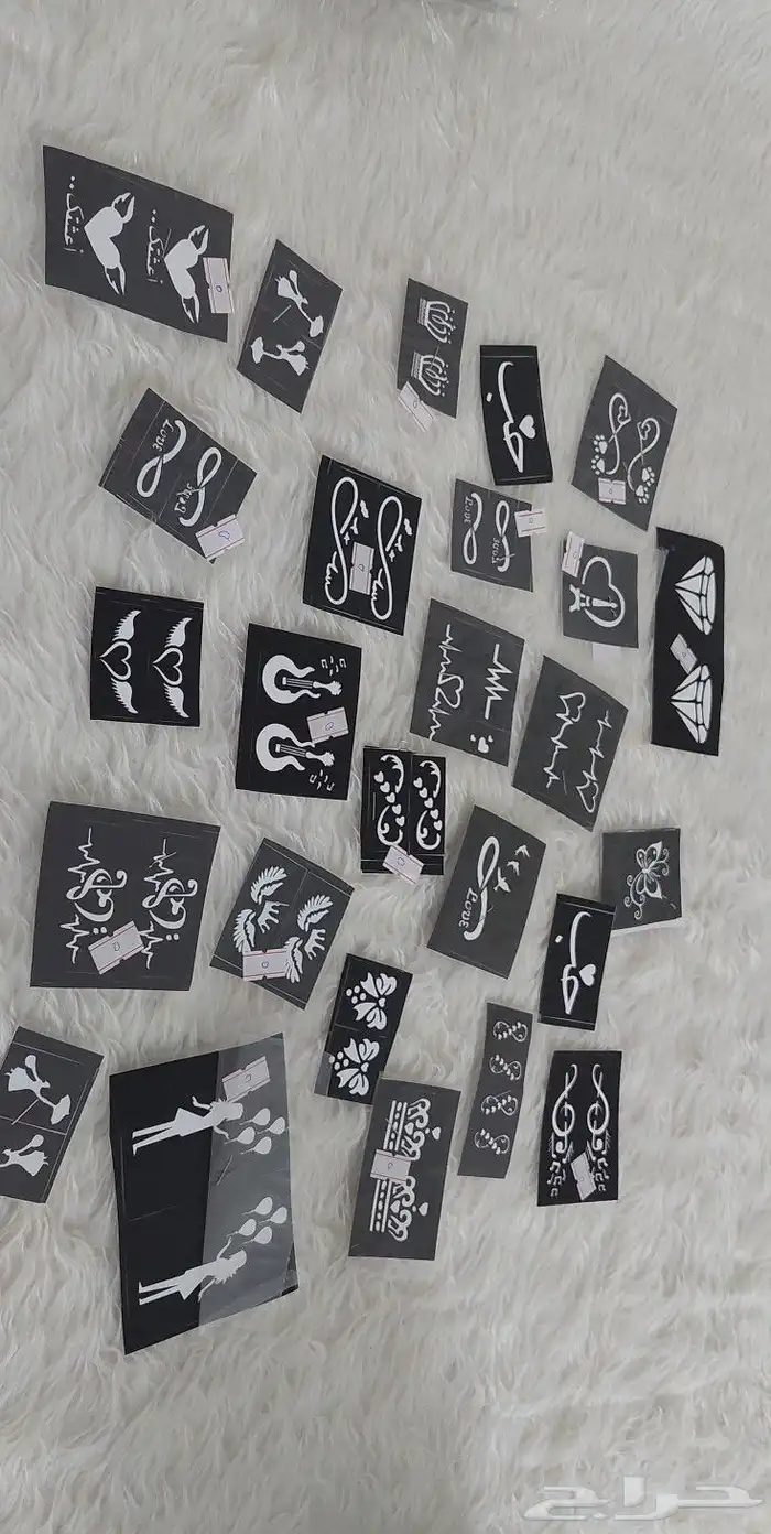 استيكرات وحناء اقماع وشطرطون لليد والرجل 26