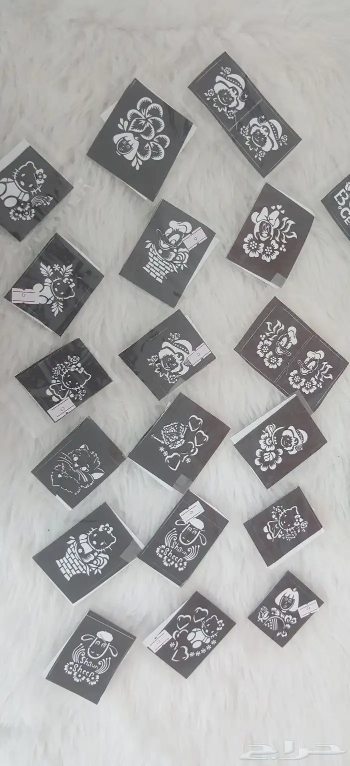 استيكرات وحناء اقماع وشطرطون لليد والرجل 22