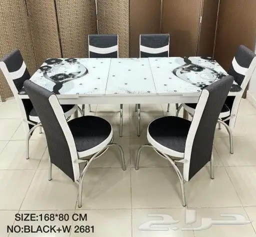 طاولات طعام مودرن خشب زجاج نوعيات ممتازة 17