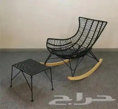 كرسي استرخاء مع طاوله كرسي هزاز مع طاوله كرسي راحه 16