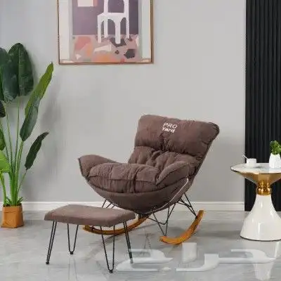 كرسي هزاز كرسي راحه قماش متأرجح كرسي استرخاء 4