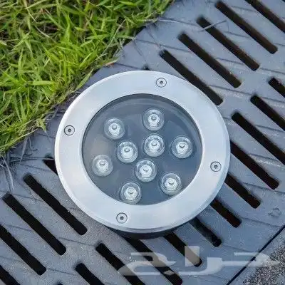 كشافات دفن ارضي عيون انارة مركزة جميع المقاسات 10