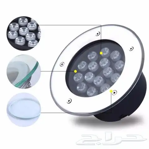 كشافات دفن ارضي عيون انارة مركزة جميع المقاسات 6