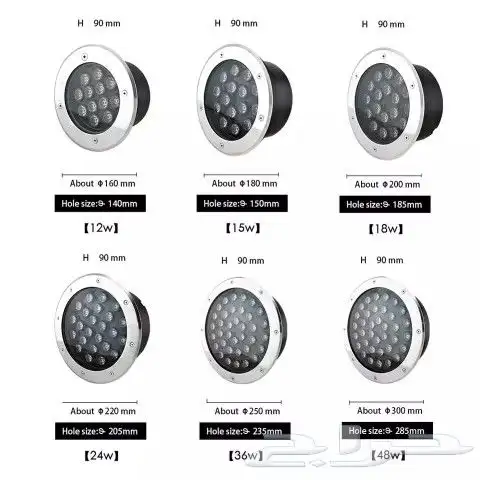 كشافات دفن ارضي عيون انارة مركزة جميع المقاسات 4