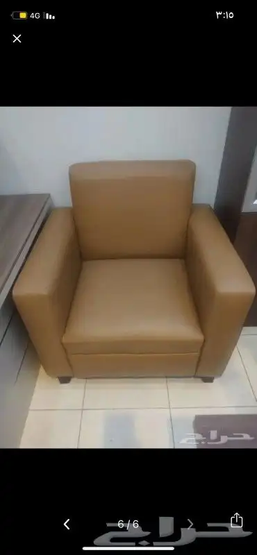 كراسي جلد كنبات جلد كراسي انتظار كراسي كوفي 4