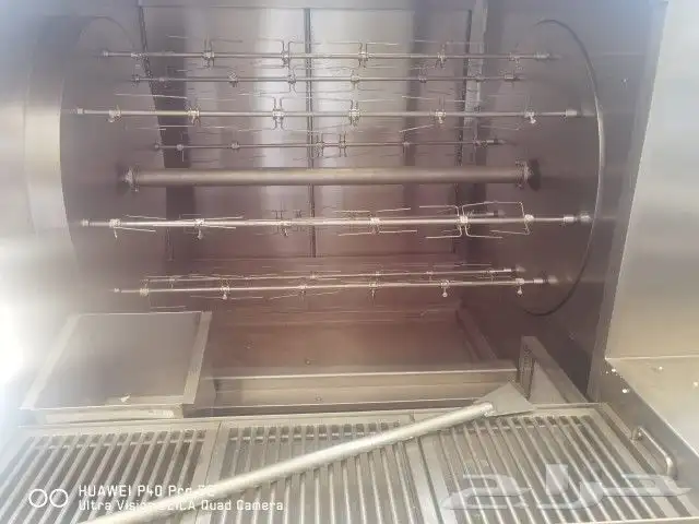 شواية_دجاج حطب 8 أسياخ بموتور - الأبعاد   ( 162   152   190 4