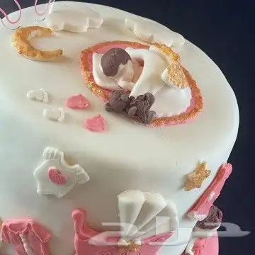 كيكة تهنئة مولودة 3