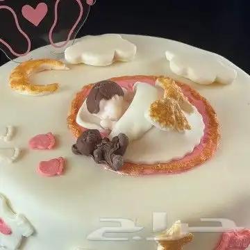 كيكة تهنئة مولودة 8