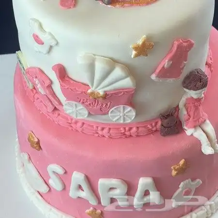 كيكة تهنئة مولودة 1