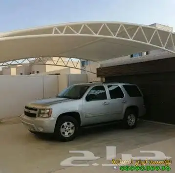 مظلات قماش سواتر حديد برجولات جلسات 4