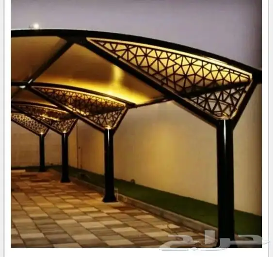 مظلات قماش سواتر حديد برجولات جلسات 3
