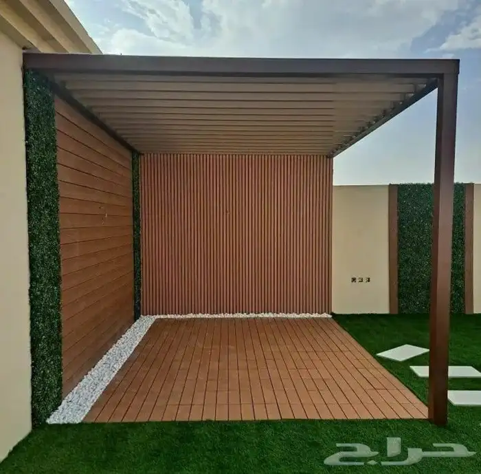 تنسيق حدائق وعشب طبيعي ومظلات وشلالات 12