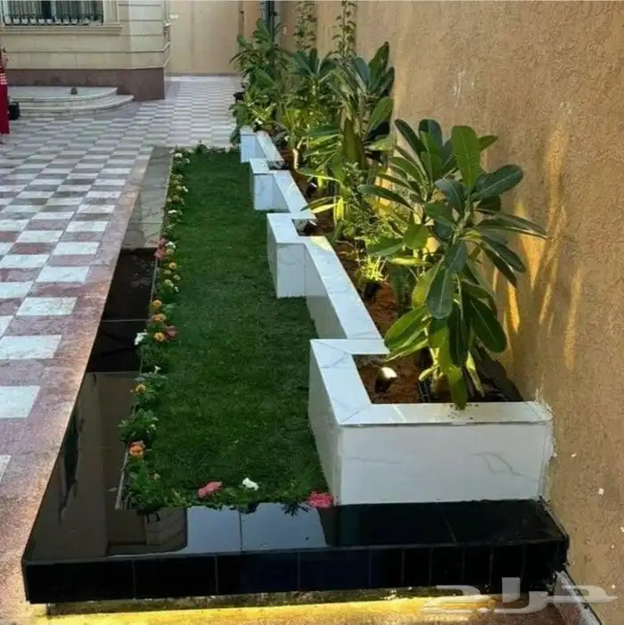 تنسيق حدائق وعشب طبيعي ومظلات وشلالات 17