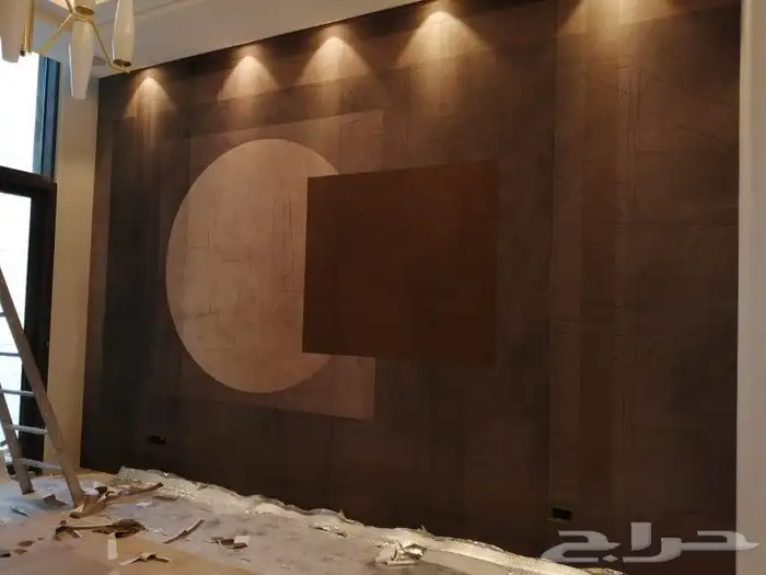 اعمال ورق جدران وديكورات دخليه ودهنات 7