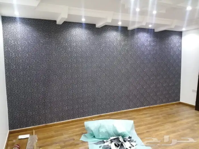 اعمال ورق جدران وديكورات دخليه ودهنات 0