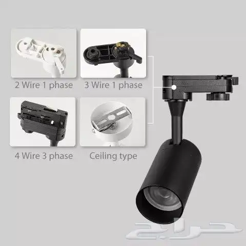 تراك لايت ليد للاسقف والديكور متحرك وعدة انواع 7