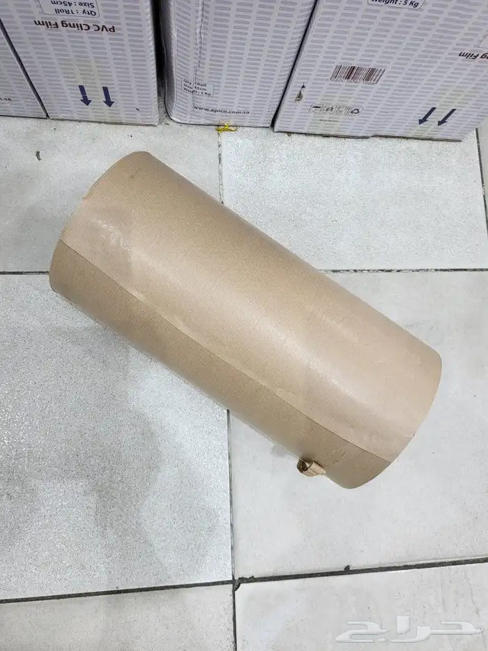 كراتين بيض فاضيه وشطرطون ورول ورق لتغليف 5