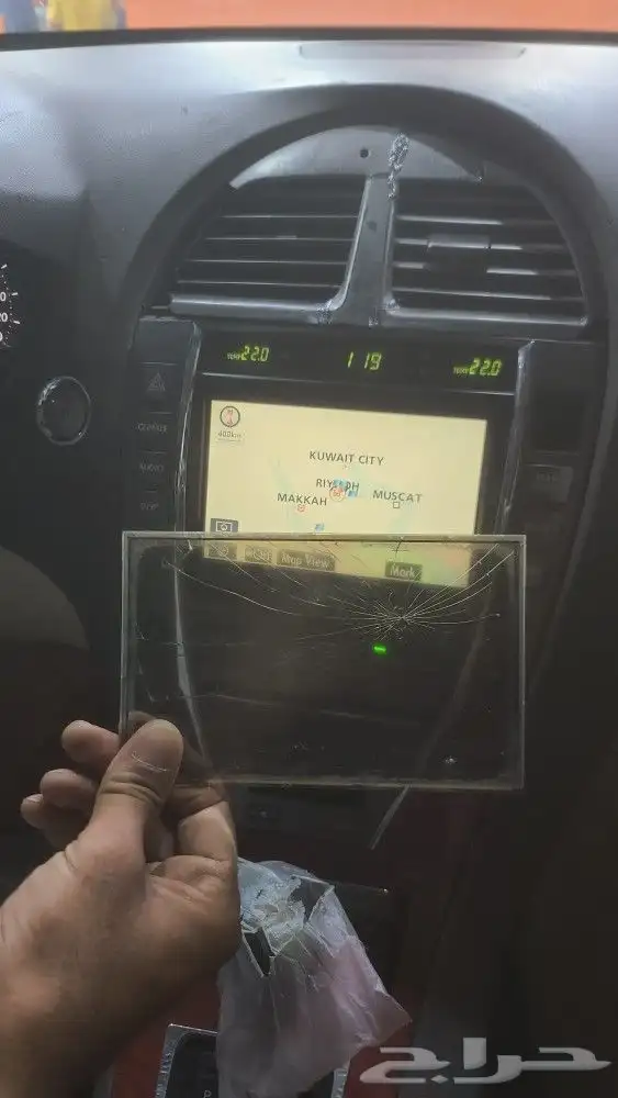 اصلاح مشكلة توقف اللمس تغيير شاشة اللمس لكزس ES350 4