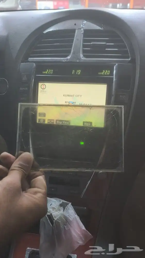 اصلاح مشكلة توقف اللمس تغيير شاشة اللمس لكزس ES350 5