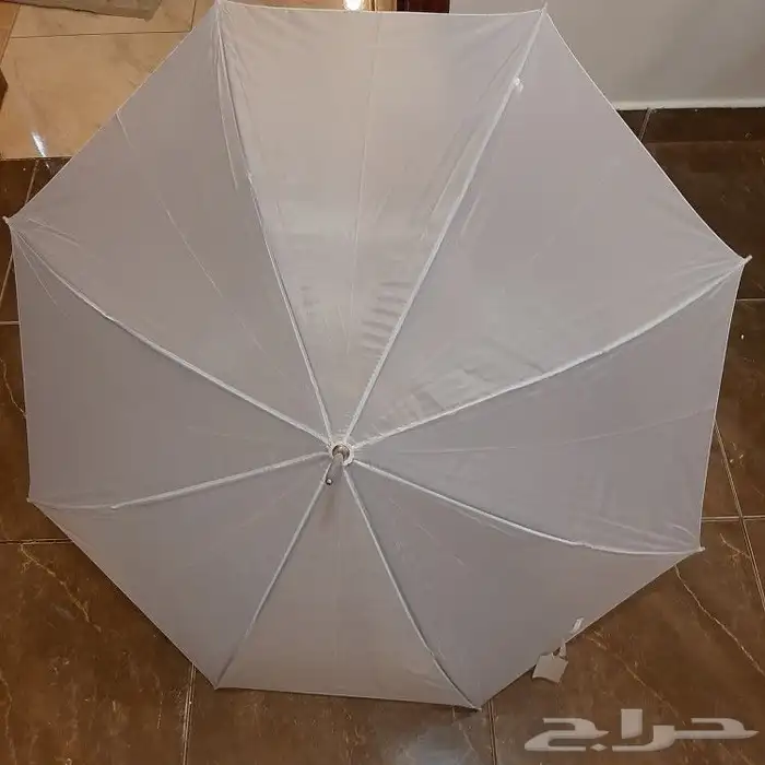 مظلة شمسيه بيضاء 0