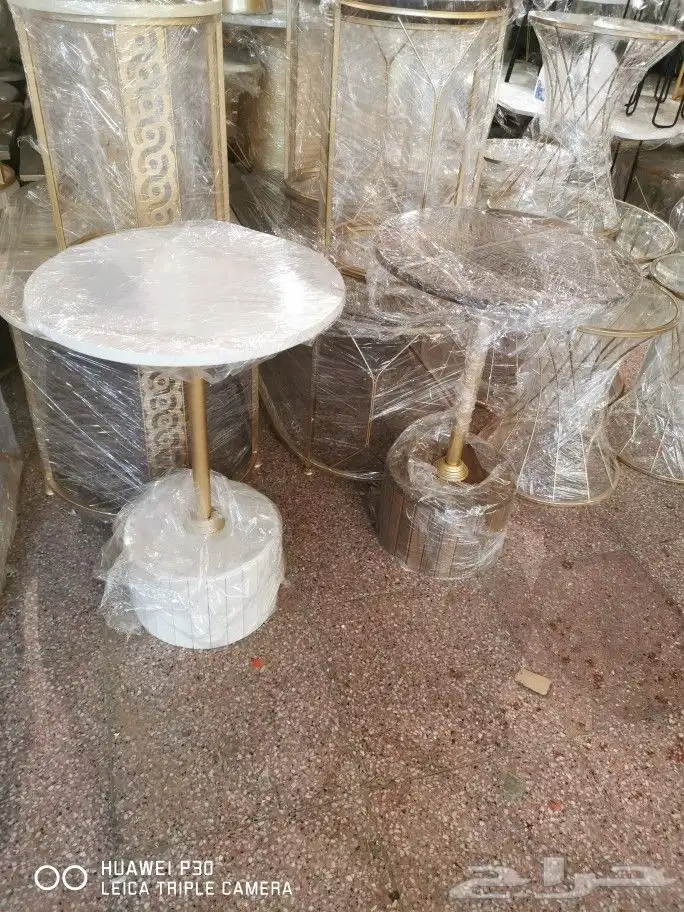 طاولات طقم 5 قطعه بديل خشب 9