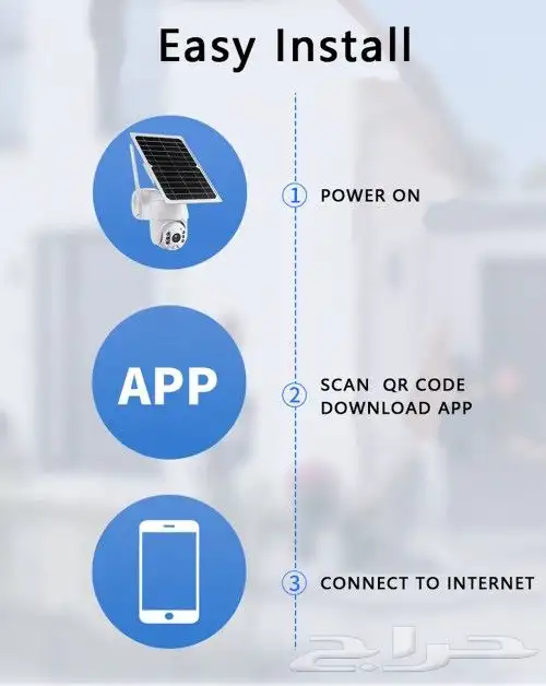 كاميرة مراقبة بالطاقة الشمسية 4g 5