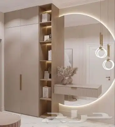 ديكورات منازل شاشات مريات هرد بورد غرف نوم بنوهات باركيه 0