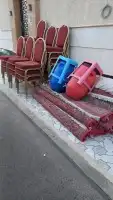 تاجيرمكيفات افراح كراسي احمر وطاولات ديره 1