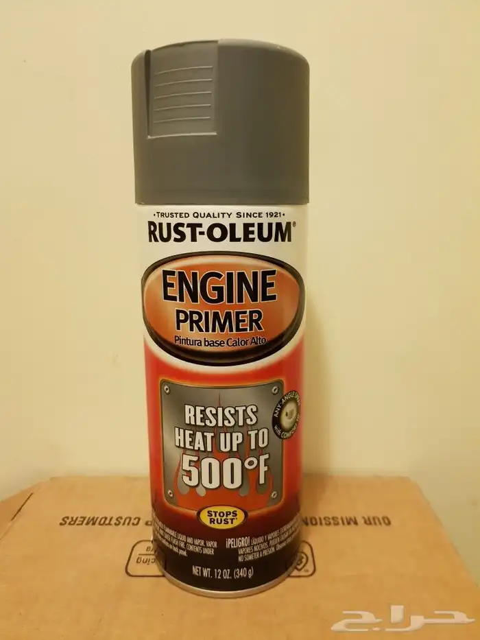 علب رش صبغ ضد الحرارة و الصدأ (جديده) USA RUST-OLEUM 5