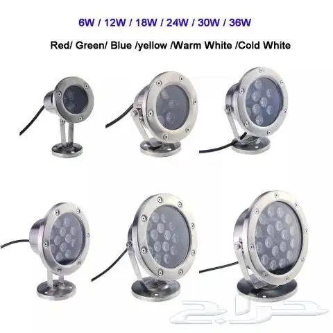 اضاءة مسبح و نافورة ليد ضد الماء 6