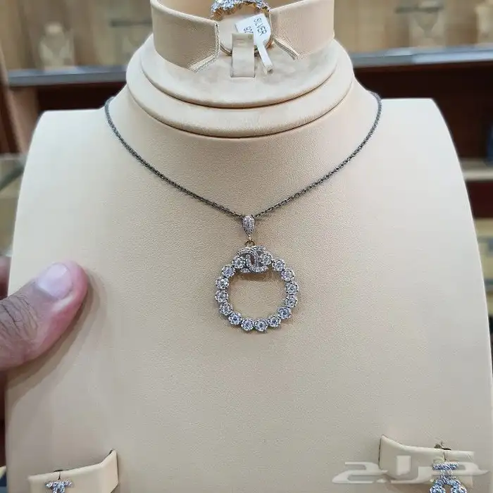 طقم فضه ايطالي فاخر مميز 1