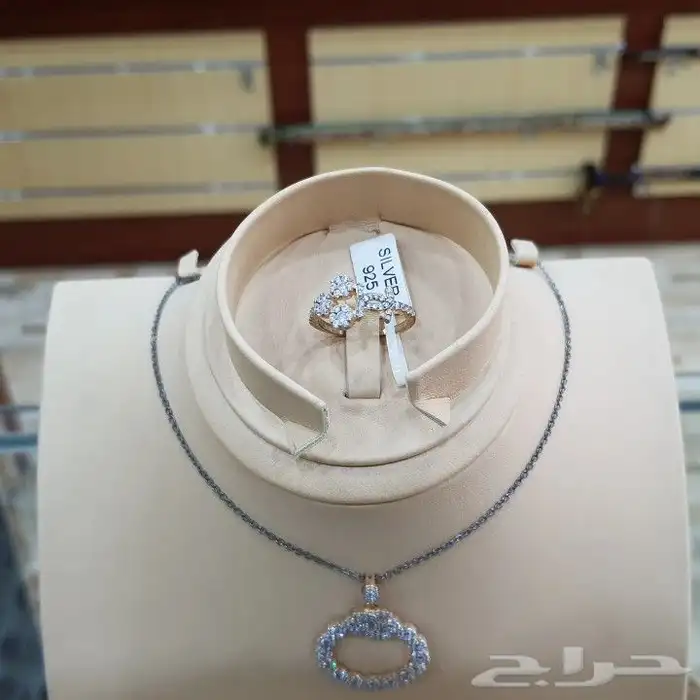 طقم فضه ايطالي فاخر مميز 3