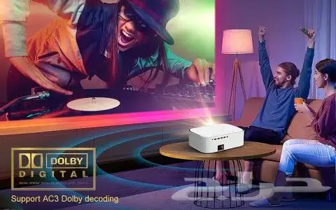 بروجكتر ذكي FHD 1080 اندرويد 5500 شمعة بنظام أندرويد 7