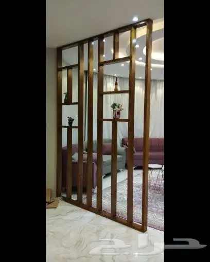 أحدث التصميم الخشبية بارتيشن_خشبي خزانات ديكورات أبواب 1