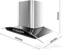 شفاط زجاجي 90سم AG B09KH9XMVX 2