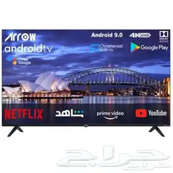 شاشة ارو 75 بوصة tcl نضام اندرويد اصلي تطبيقات ونضام معتمد 0