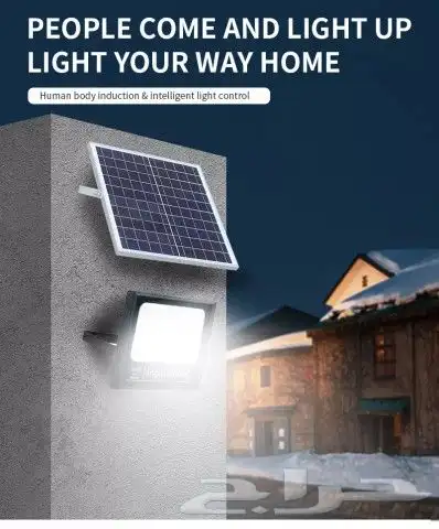 كشافات فلود لايت ليد طاقة شمسية المنيوم 0